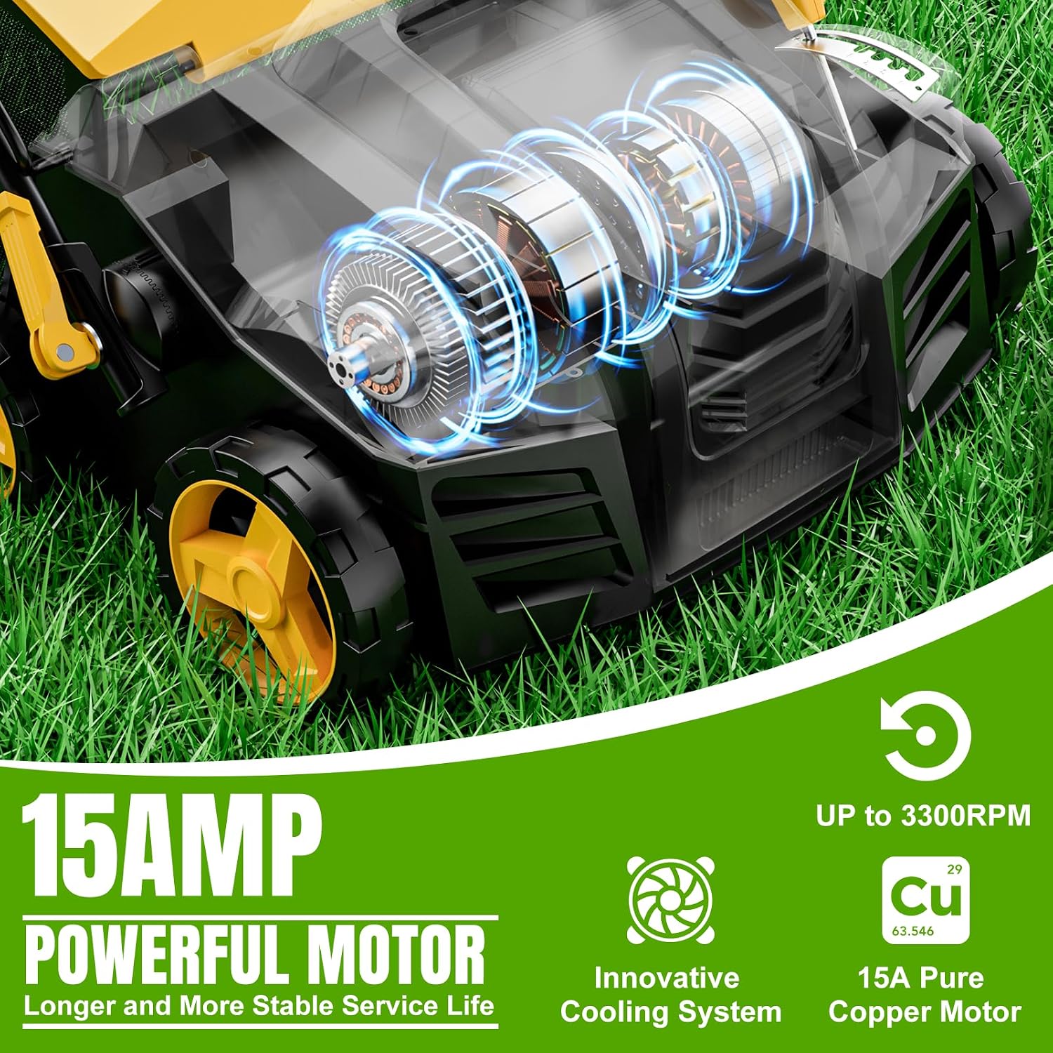 2026 Upgraded Electric Dethatcher Scarifier 16-Inch, EVEAGE 2-in-1 Lawn Dethatcher with 5-Position Depth Adjustment, 14.5-Gallon Collection Bag, Quick-Fold Lawn Scarifier for Healthy Lawn