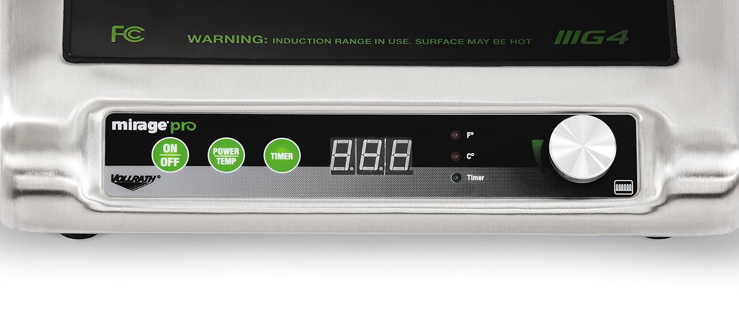 Vollrath (59500P) Mirage Pro Countertop Induction Range (1800-Watt, 15-Amps, NSF)