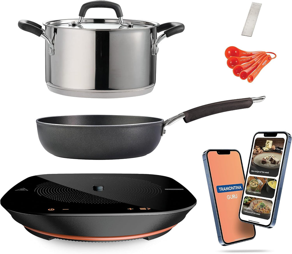 Tramontina Guru Smart Induction Cooktop Starter Set, 81502/000DS