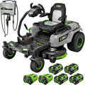 EGO POWER+ Z6 Zero Turn Riding Lawn Mower, 42' Deck, Includes (2) 56V 10.0Ah and (4) 56V 6.0Ah Batteries and 800W Charger - ZT4215S