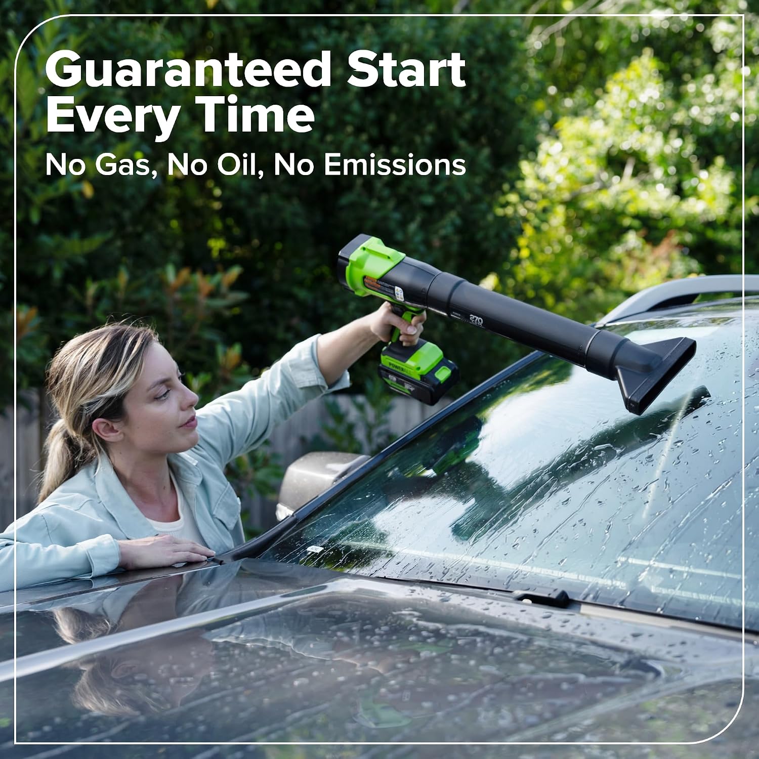 Greenworks 48V (24V x 2) 17' Brushless Push Mower + 270 CFM/130MPH Blower + 12' String Trimmer Combo with (2) 4.0Ah Batteries, 65W Type-C Charger & (2) 3-ft Cables