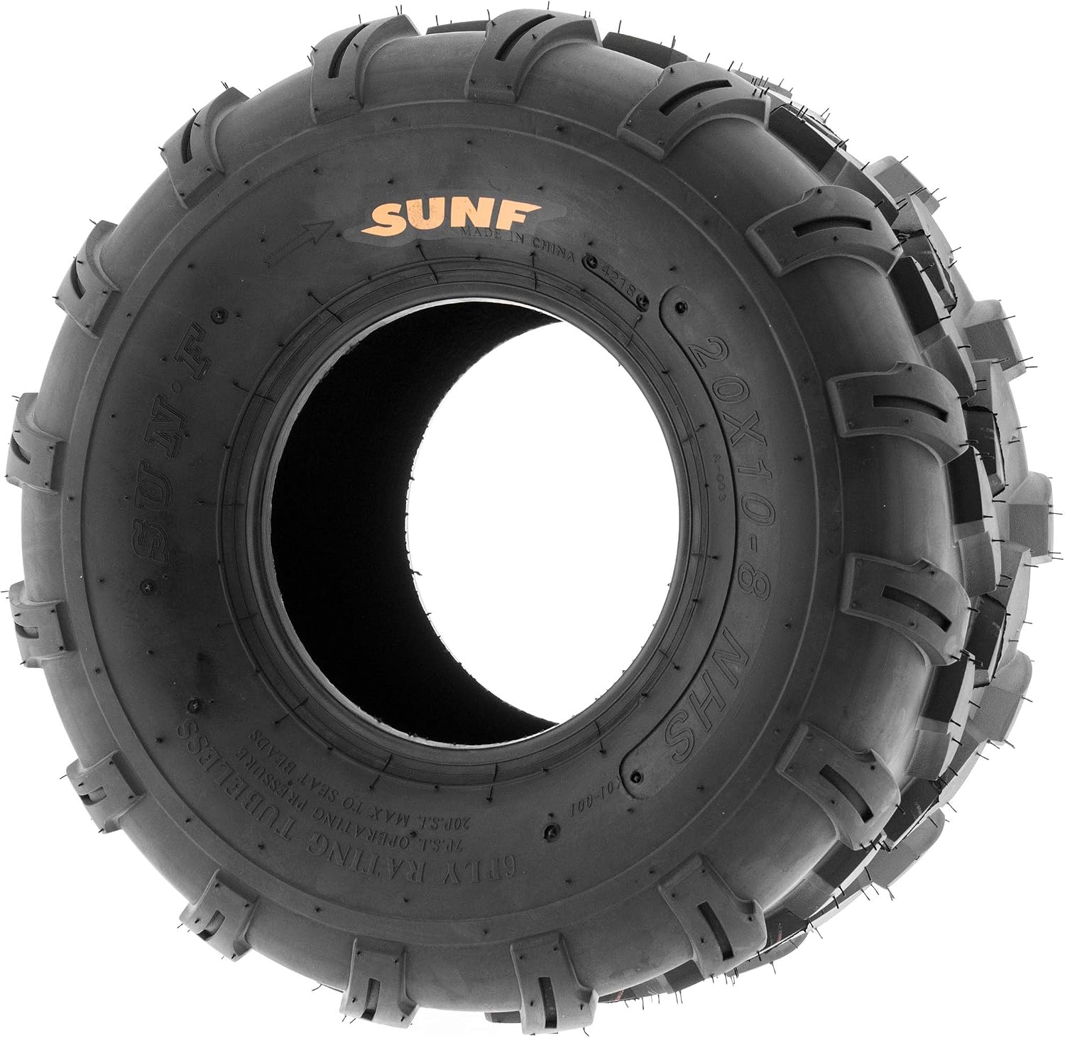 SunF Set of 2 ATV Tires 19x9.5-8 Lawn Mower Off-Road Tires 6 ply-A003