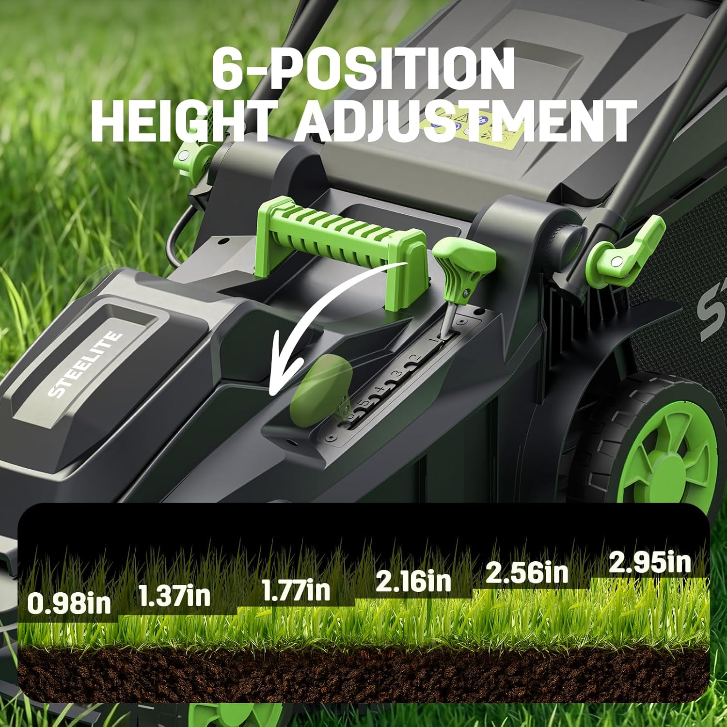STEELITE 40V (2 x 20V) 17-Inch Electric Lawn Mower & 12-Inch Cordless String Trimmer Combo Kit, Includes 2 x 4.0Ah Batteries and Dual Chargers