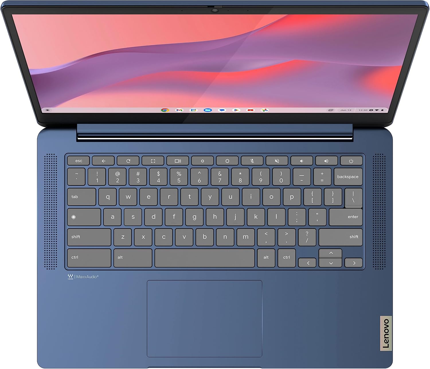 Lenovo Newest Flagship Chromebook, 14'' FHD Touchscreen Slim Thin Light Laptop Computer, 8-Core MediaTek Kompanio 520 Processor, 4GB RAM, 64GB eMMC, WiFi 6,Chrome OS, Abyss Blue (Renewed)