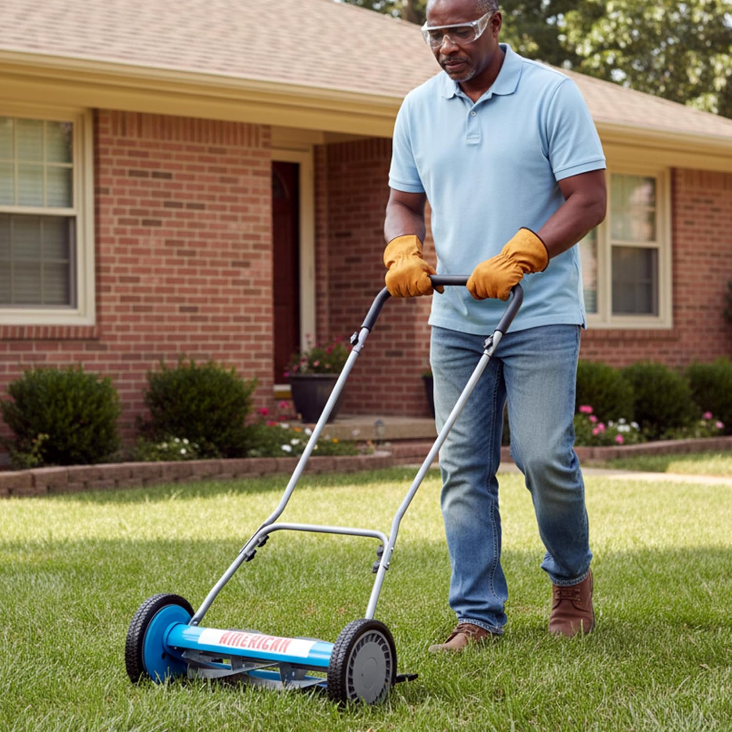 American Lawn Mower Company 2815-18 18-Inch 5-Blade Reel Push Lawn Mower