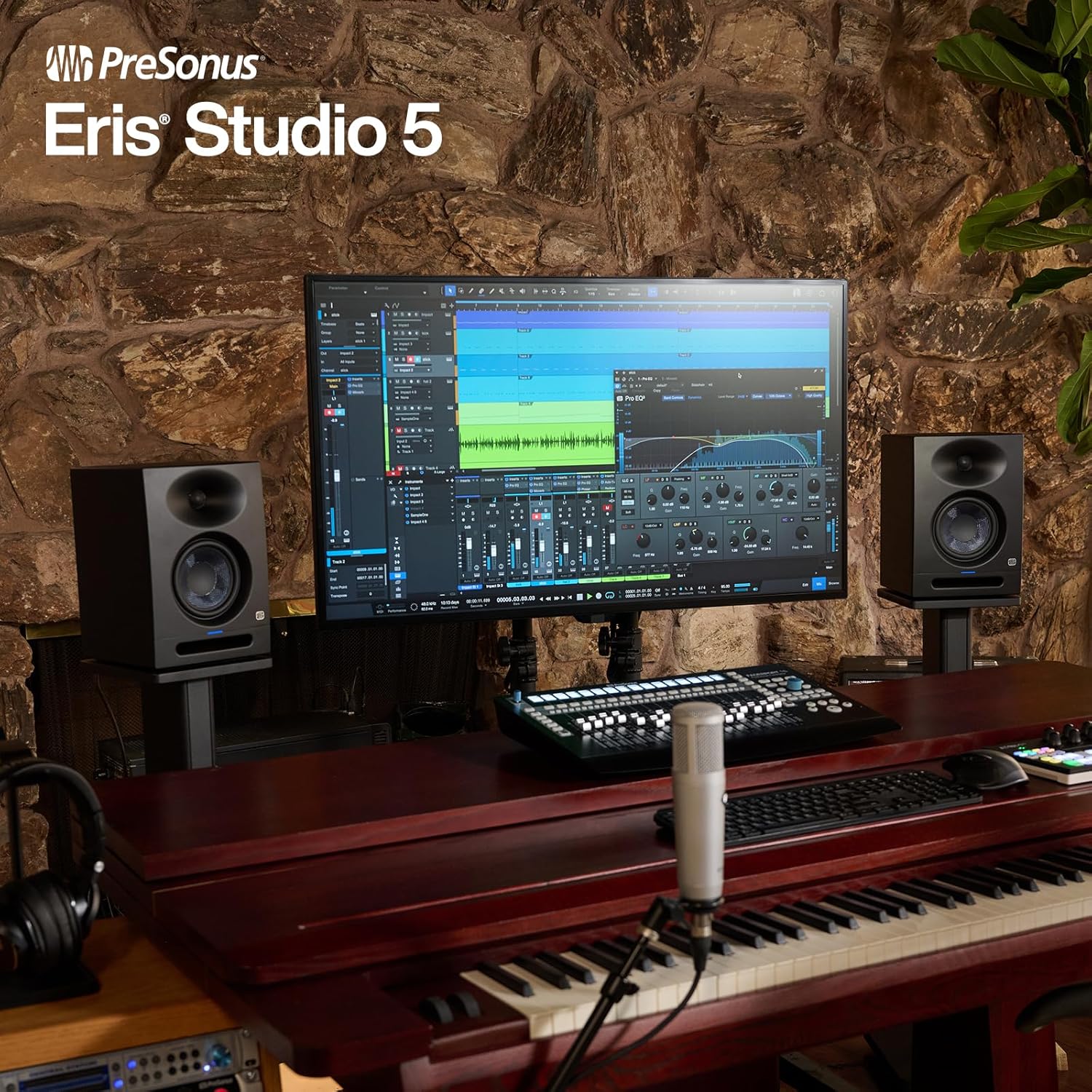 PreSonus Eris Studio 5 5.25-inch 2-Way Active Studio Monitors with EBM Waveguide
