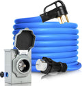 50 Amp Generator Cord and Pre-Drilled Power Inlet Box, Generator Cords 40FT, 50 Amp 125V/250V Generator Power Cord, NEMA 14-50P / SS2-50R Twist Lock Connector