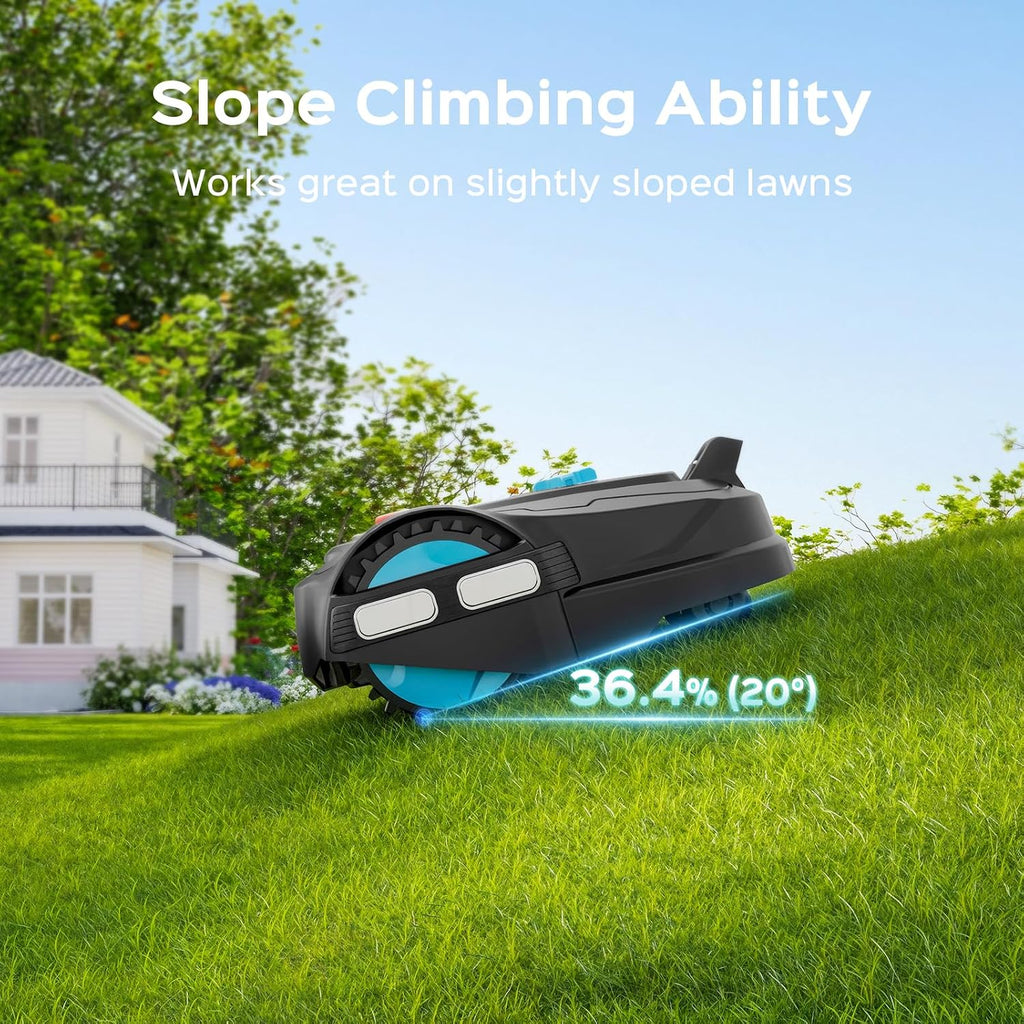 YARDCARE 2026 M800Plus GPS+3D Vision Cordless Robot Lawn Mower with Bow-Shaped Path Mowing, APP Control, Robotic Lawnmower with Obstacle Avoidance, Auto-Charging for Lawns up to 8611 sq.ft