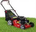 Lawn Mower Gas Powered, Gas Mower with 50l Grass Bag Big Wheels, 141cc 3-in-1 Cordless Gas Engine Mowers with 20' Blade, Self Propelled Walk-Behind Push Mower for Hills 2850RPM (Upgraded 01)