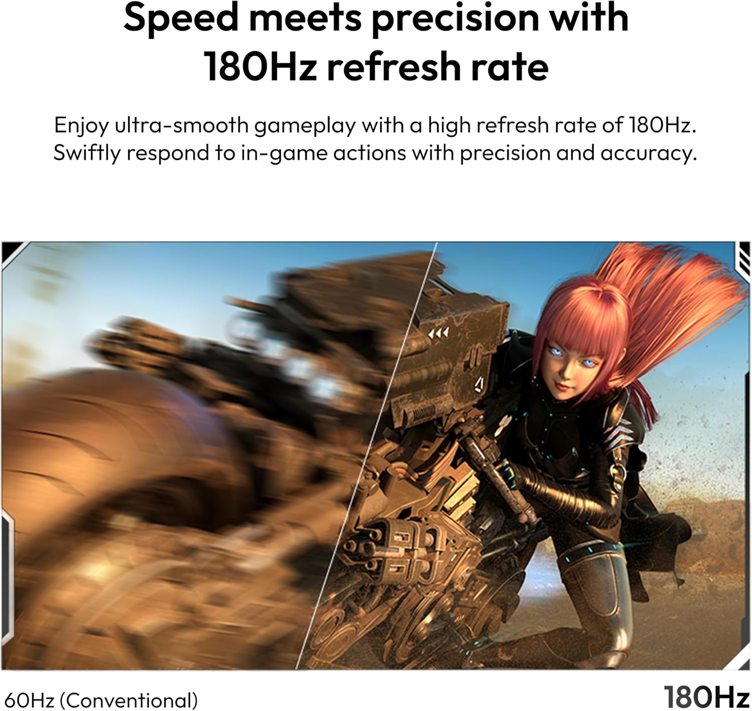 Pixio PX278 Wave White 27 inch 180Hz Refresh Rate Quad HD 1440p Resolution Fast IPS Panel 1ms GTG Response Time Built-in Speakers Gaming Monitor with AMD FreeSync