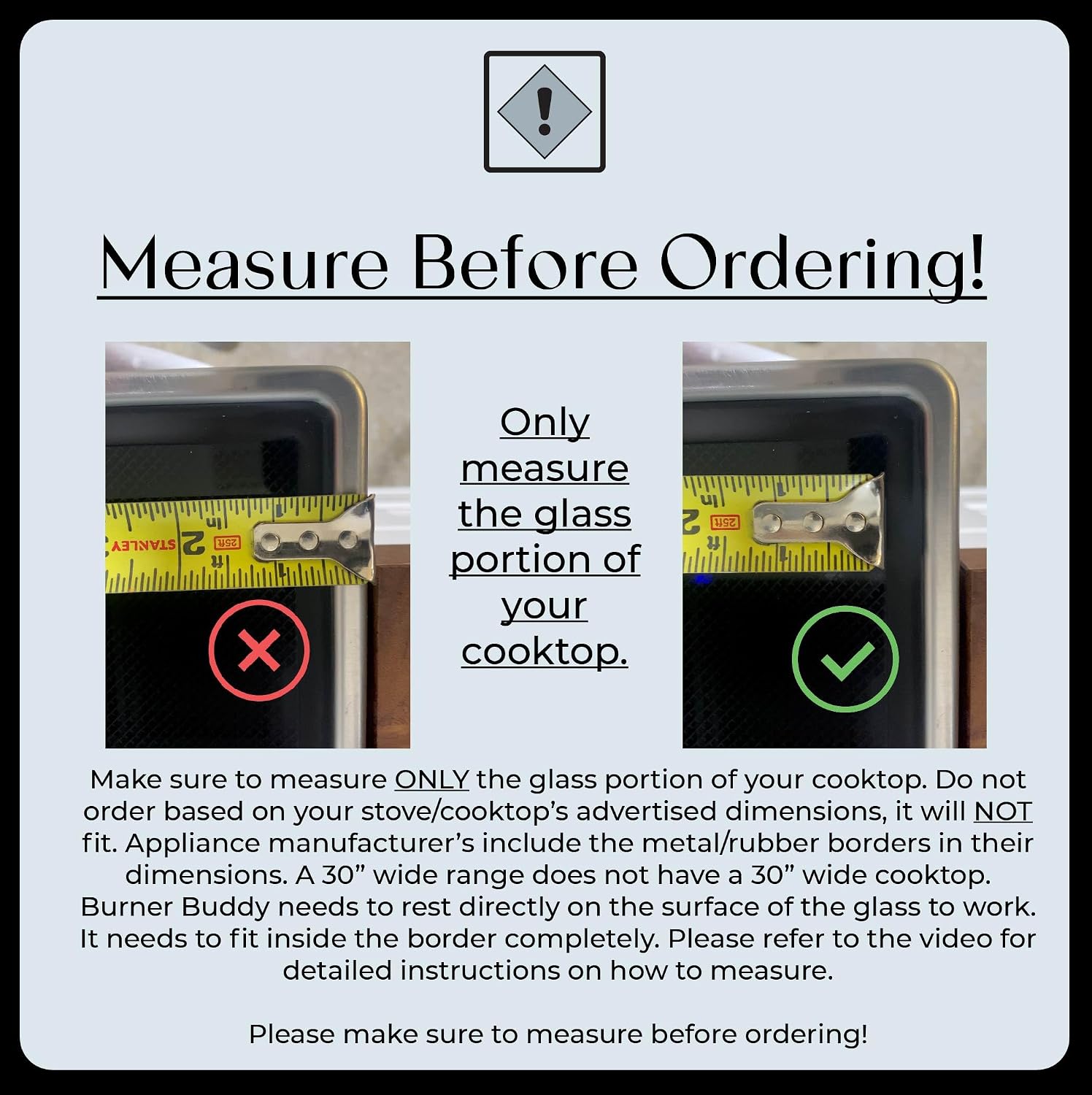 Electric Stove Cover Protector - Can be Used While Cooking - Glass Panel Overlay - Can Withstand over 1400 °F - Kitchen Essential for Cooktop Protection - (28 x 20)