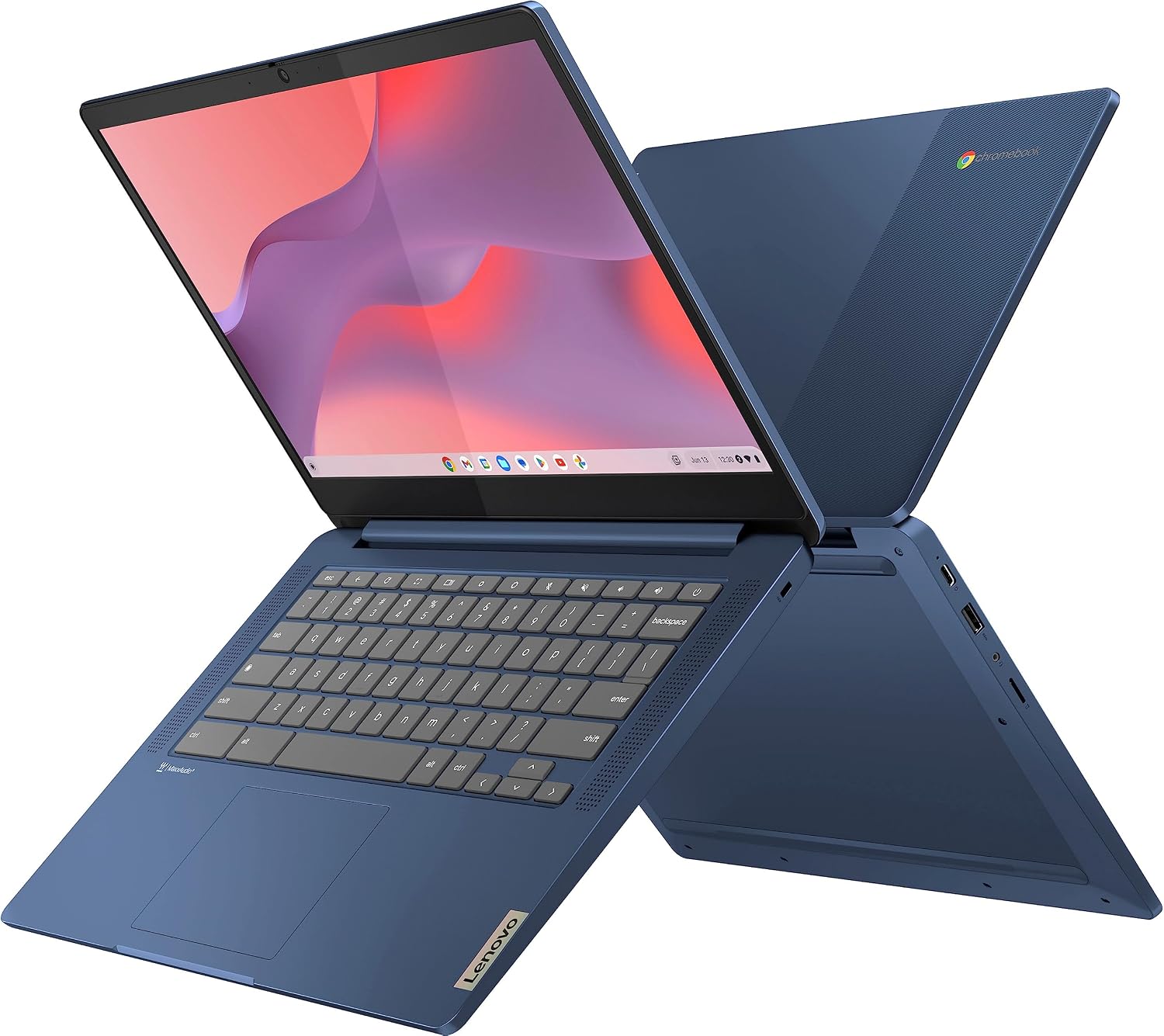 Lenovo Newest Flagship Chromebook, 14'' FHD Touchscreen Slim Thin Light Laptop Computer, 8-Core MediaTek Kompanio 520 Processor, 4GB RAM, 64GB eMMC, WiFi 6,Chrome OS, Abyss Blue (Renewed)