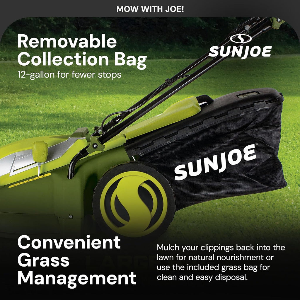 Sun Joe MJ403E Mow Joe 17-Inch 13-Amp Electric Lawn Mower/Mulcher