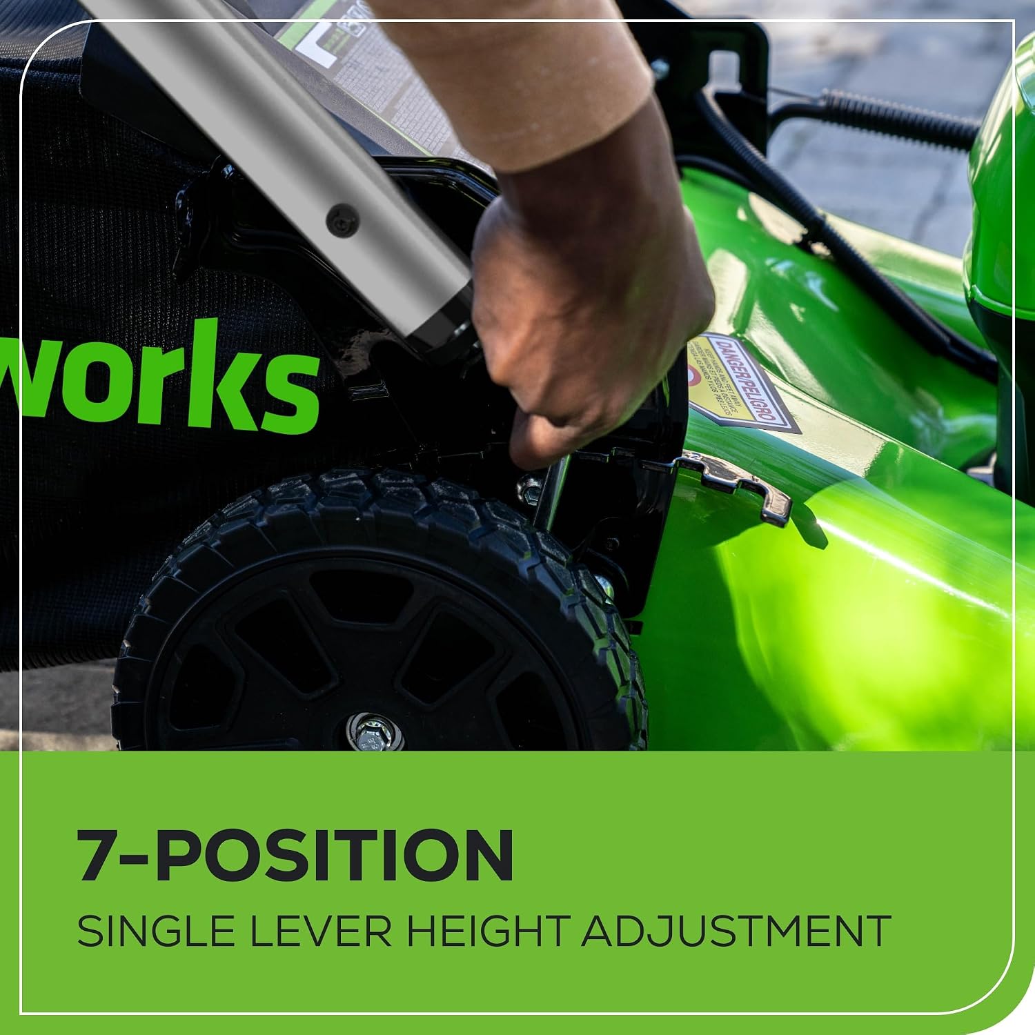 Greenworks 80V 21' Cordless Push Lawn Mower – Brushless Motor, LED Lights, 4.0Ah Battery & Rapid Charger (75+ Compatible Tools)