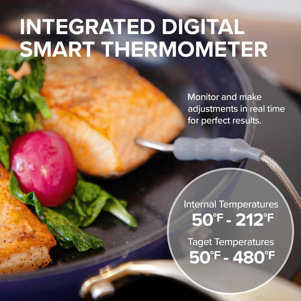 Nuwave Upgraded Induction Cooktop, 3 Wattage Control, Patented Digital Temp Probe, 8'Large Heating Coil, 12'Shatter-Proof Ceramic Glass,106 Temps-Ctrl