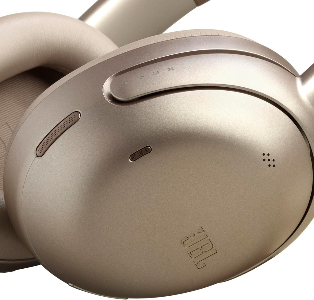JBL Tour One M3 Smart Tx - Wireless Over-Ear Noise Cancelling Headphones with Smart Transmitter, Hi-Res Audio (3.5mm or USB-C), Spatial 360 Sound with Head Tracking & 70Hrs of Playback (Mocha)