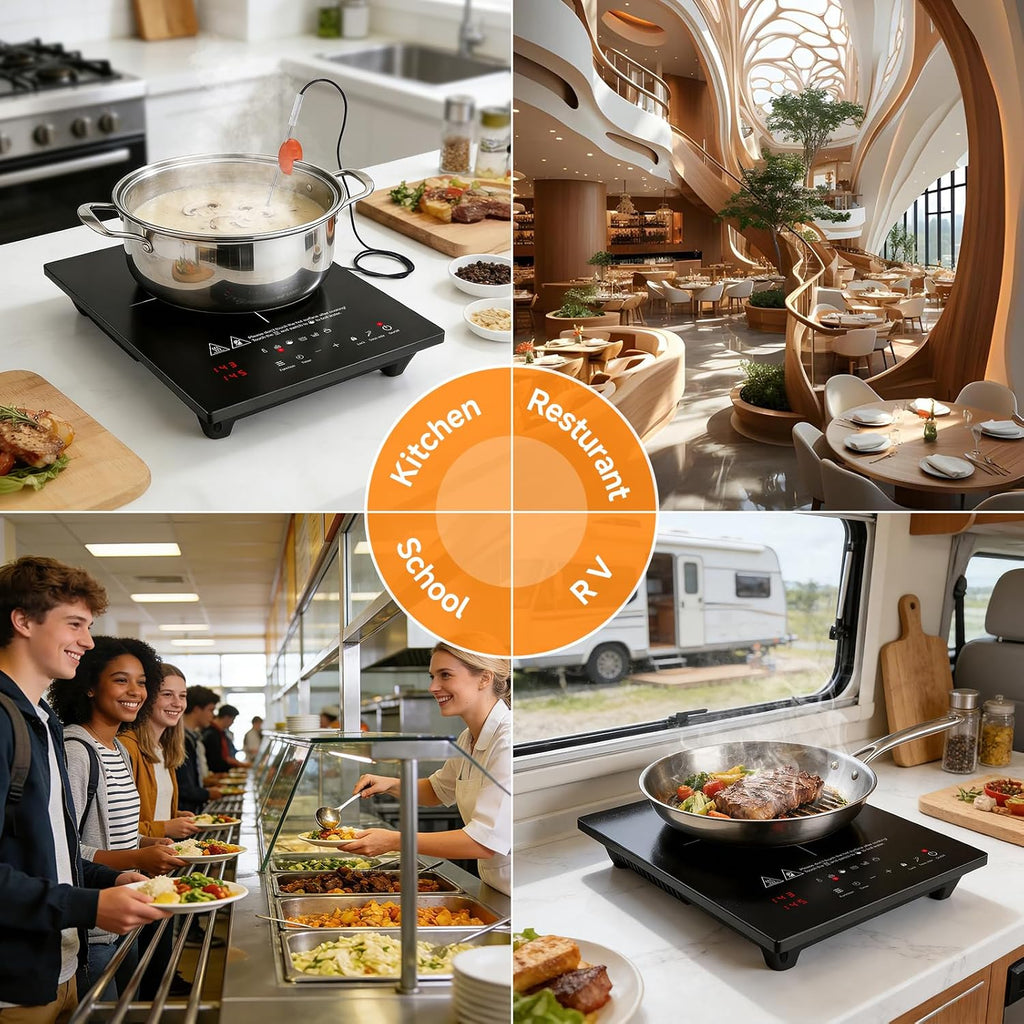 AMZCHEF Double Induction Cooktop & AMZCHEF Portable-Induction-Cooktop
