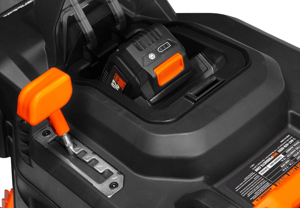 WEN 20V Max 15-Inch Cordless Brushless Lawn Mower with 5Ah Battery and Charger (20835)