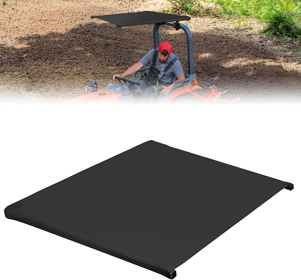KEMIMOTO Tractor Canopy for ROPS, Tractor Sun Shade for Lawn Mower with 2' x 2' or 2' x 3' ROPS, Compatible with Kubota, John Deere, Cub Cadet, Adjustable Angle UV Rays Protection