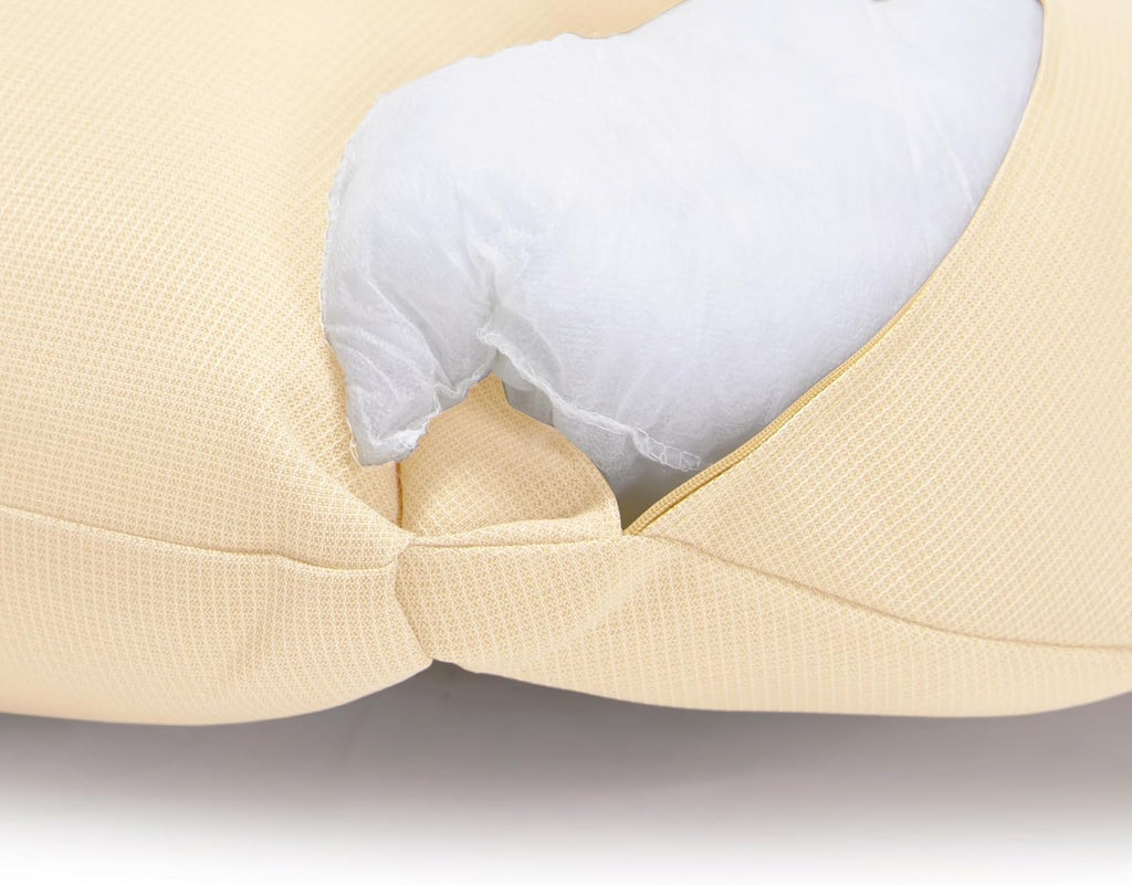 LeisureMod 2-Person Hanging Egg Chair Cushion, Quick-Drying Fabric with Soft Cotton Filling, Weather-Resistant Outdoor Seat Cushion, Machine Washable, Cream