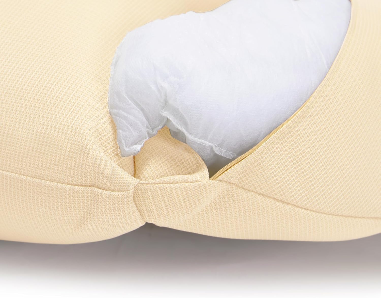 LeisureMod 2-Person Hanging Egg Chair Cushion, Quick-Drying Fabric with Soft Cotton Filling, Weather-Resistant Outdoor Seat Cushion, Machine Washable, Cream