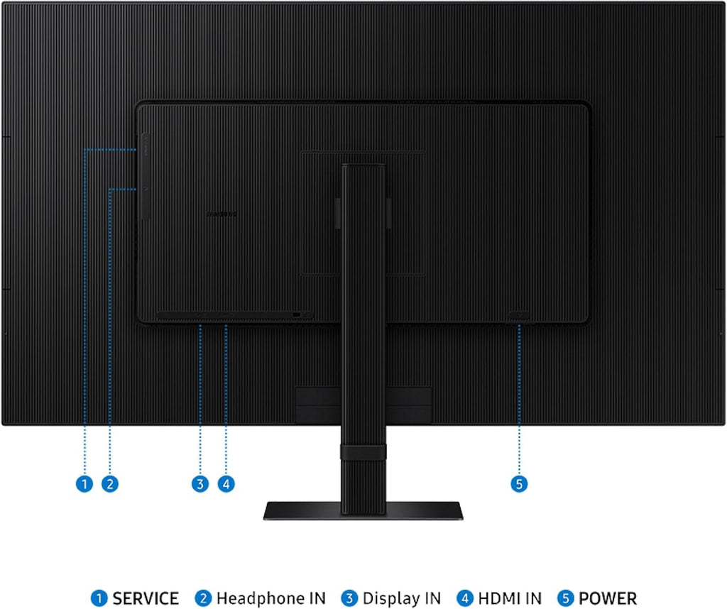 Samsung 32' ViewFinity S7 (S70D) 4K UHD IPS HDR10 High Resolution Monitor, HDMI & DP Port, TUV-Certified, 2025, LS32D700EBNXGO