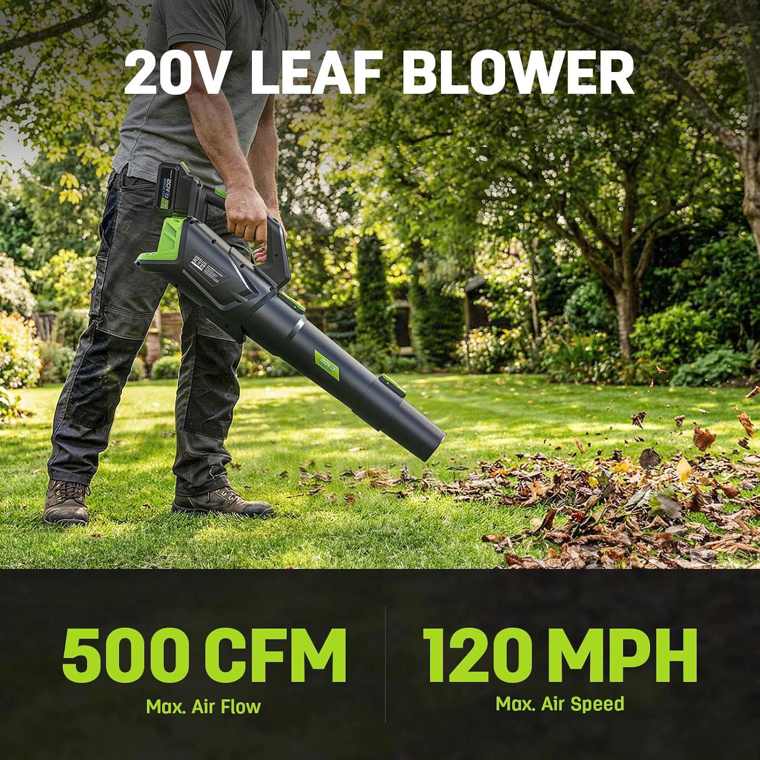 STEELITE 40V (2x20V) 17' Cordless Lawn Mower & 500 CFM Electric Leaf Blower Combo Kit with 2x4.0Ah Batteries & Dual Chargers