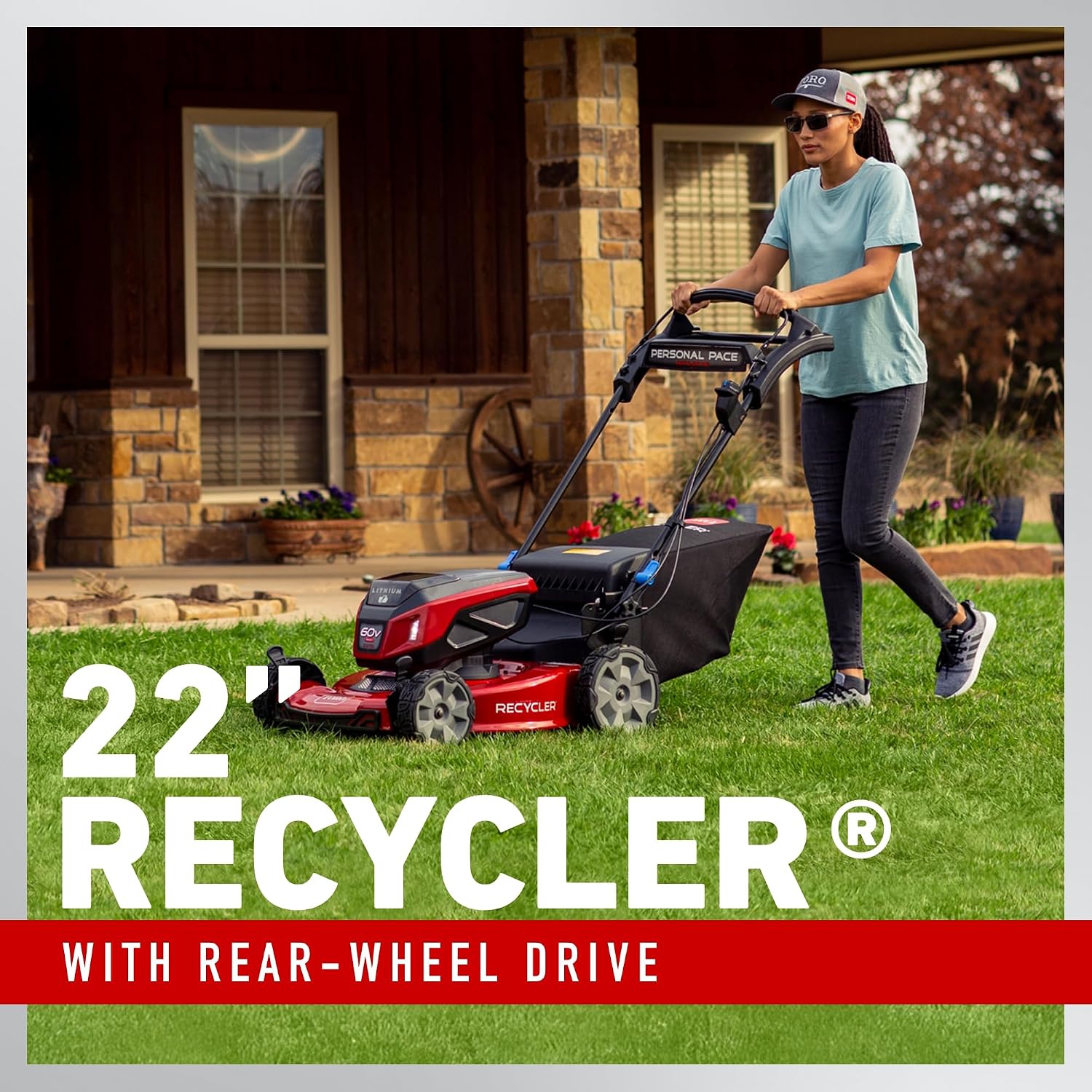 Toro 60V MAX* 22 in. Recycler® w/Personal Pace® Lawn Mower - Battery/Charger Not Included