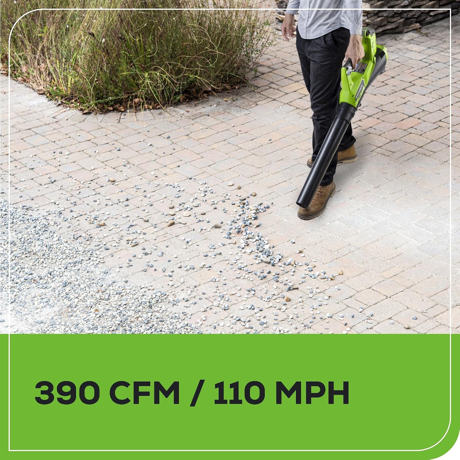 Greenworks 40V Cordless Yard Tool Combo Kit with 2.0Ah Battery & Charger – 12' Auto Feed String Trimmer and 390 CFM Leaf Blower, Lightweight Design