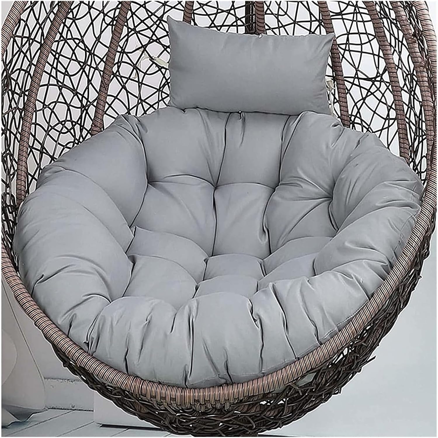 Indoor Outdoor Rocking Chair Cushion Soft Thick Comfortable Hanging Egg Hammock Chair Seat Pad Removable Thick Hanging Basket Chair Cushion Washable