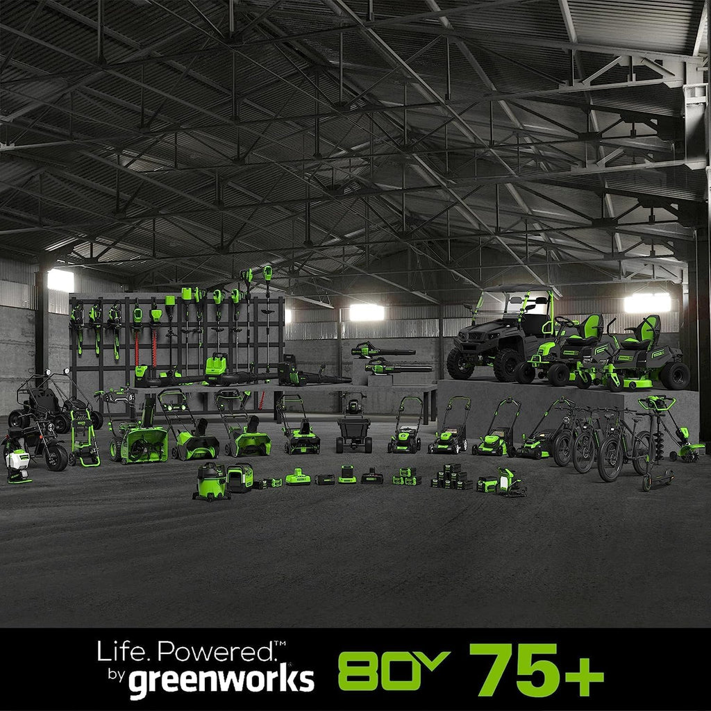 Greenworks 80V 25' Cordless Battery Brushless Self-Propelled Rear Wheel Drive 3-in-1 Lawn Mower,730 CFM Cordless Leaf Blower Combo Kit w/ (1) 4.0Ah Battery and (1)Rapid Charger