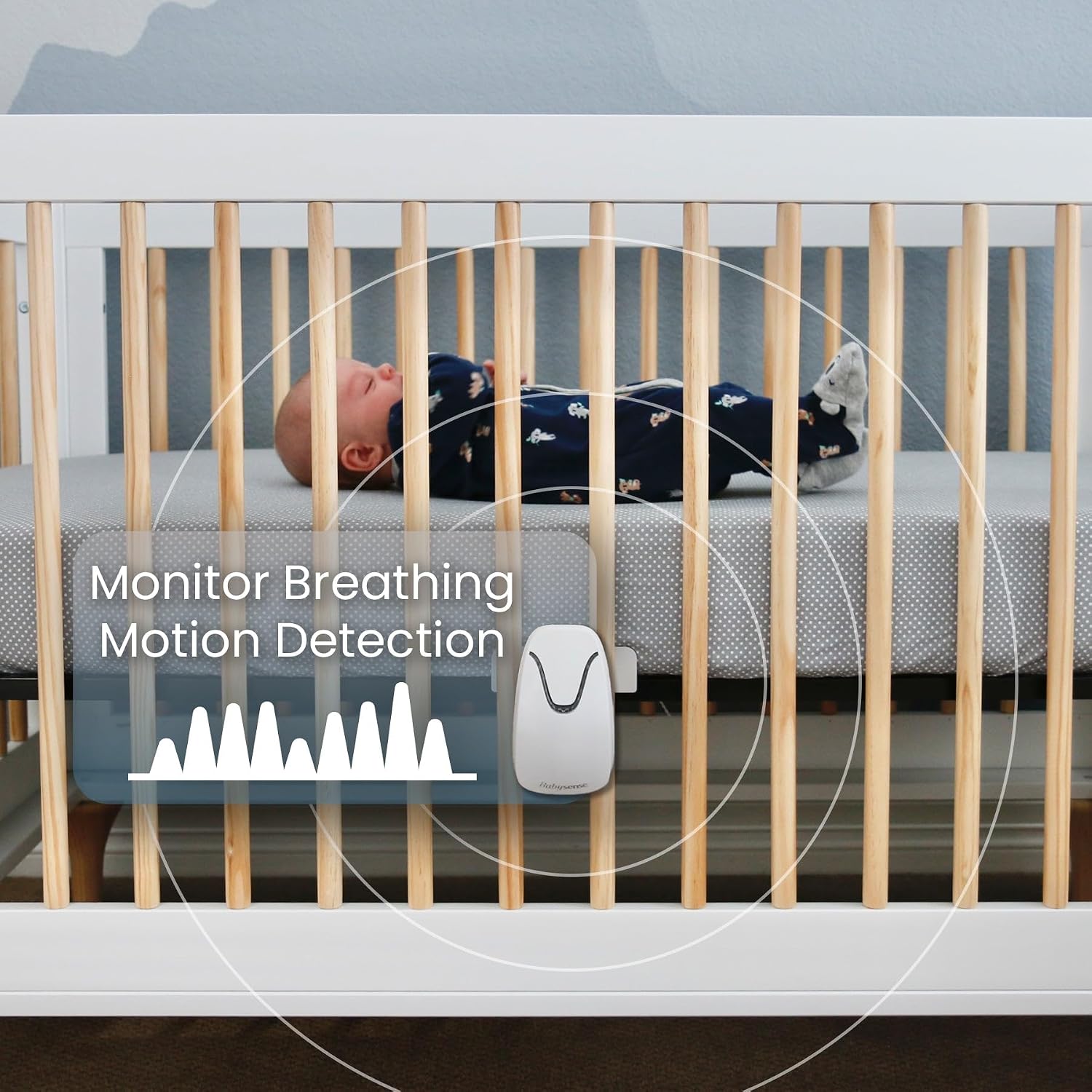 Babysense Video & Breathing Movement Monitor - FSA Video Baby Monitor with Breathing Motion Detection & Alerts Bundle Pack - Video Monitor V24R with Babysense 7 Under-The-Mattress Sleep Monitor