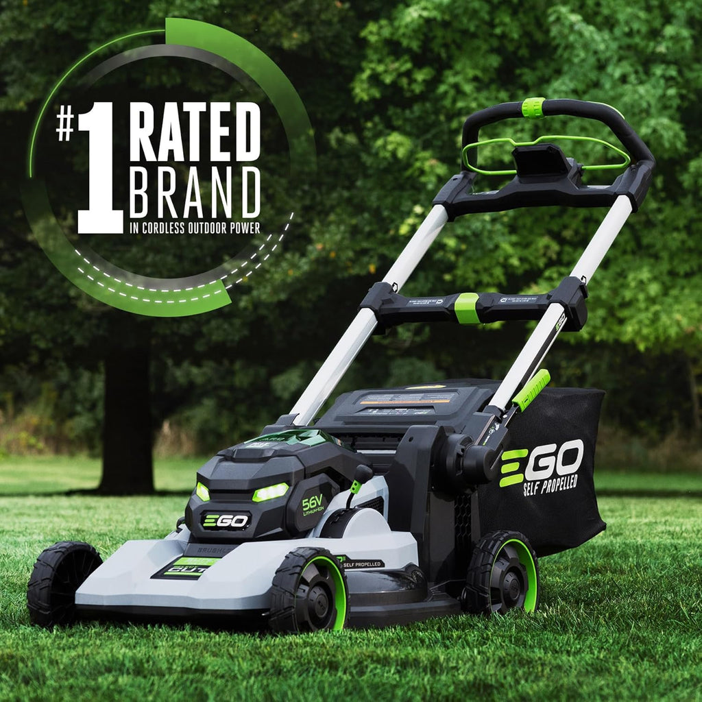 EGO POWER+ Electric Lawn Mower, Self-Propelled Cordless with 22' Super Composite Deck, Includes (2) 56V 6.0Ah Batteries and 560W Charger - LM2244SP-2