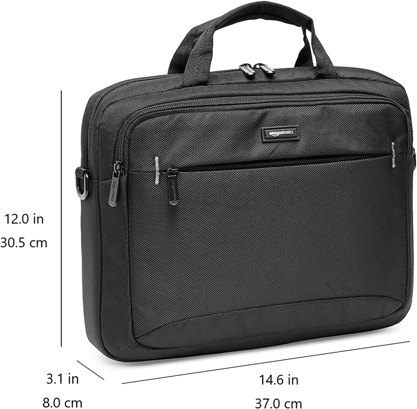 Amazon Basics Laptop Carrying Case, Black | 14 inch, Shoulder Strap, 24-pack
