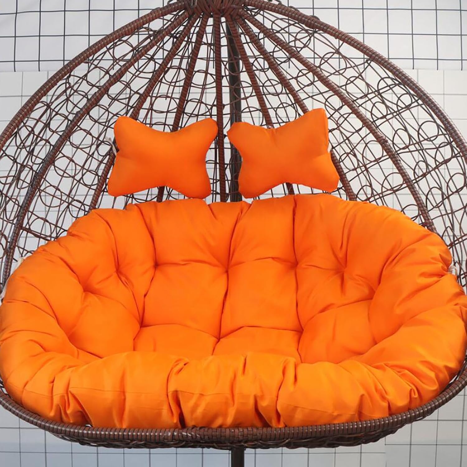 Hanging Basket Cushion Enlarged Thick Cushion Double Swing Sofa Cushion Indoor Rocking Chair Cushion for Furniture Swing Patio,A1