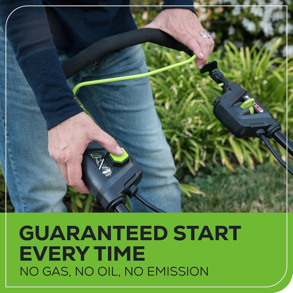 Greenworks 82V 25' Brushless (Self-Propelled) Cordless Lawn Mower, (2) 4.0Ah Batteries and Dual Port Rapid Charger (Great for Landscapers and Professionals)