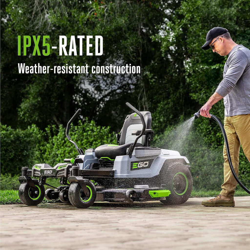EGO POWER+ Z6 Zero Turn Riding Lawn Mower, 52' Deck, Includes (6) 56V 10.0Ah Batteries and 880W Charger - ZT5216L