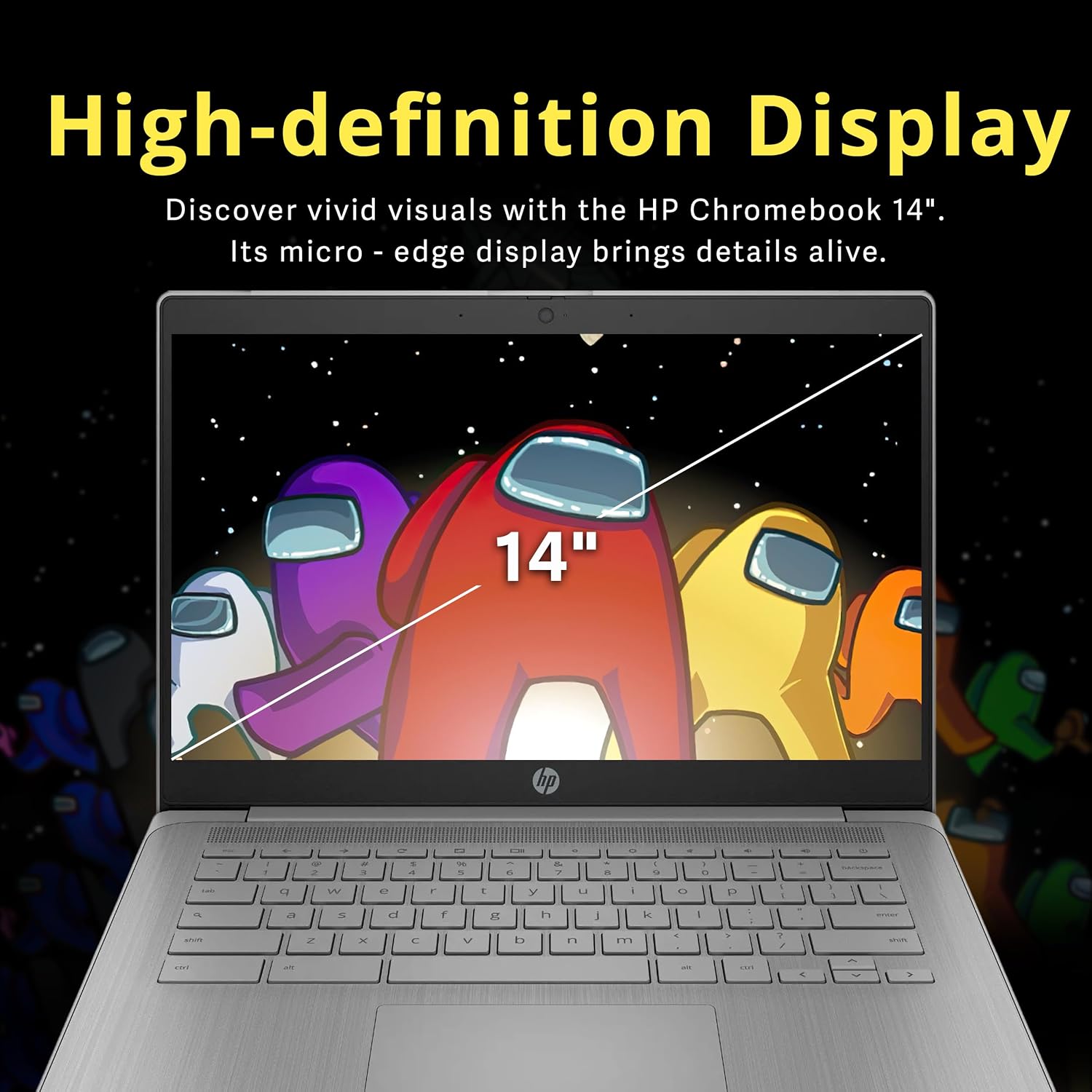 HP Chromebook 14' HD Laptop for Business & Students, Intel Celeron N4500, 4GB LPDDR4, 224GB Storage(64GB eMMC+160GB Docking Station), UHD Graphics, Long Battery Life, Webcam, Chrome OS, Modern Gray