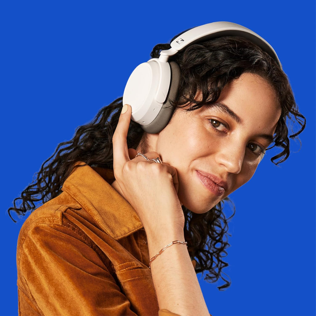 Sennheiser ACCENTUM Plus Wireless Bluetooth Headphones Noise Cancelling - Quick-Charge Feature, 50-Hr Battery Playtime, Adaptive Hybrid ANC, Bluetooth Over Ear Headphones for Traveling, School, White