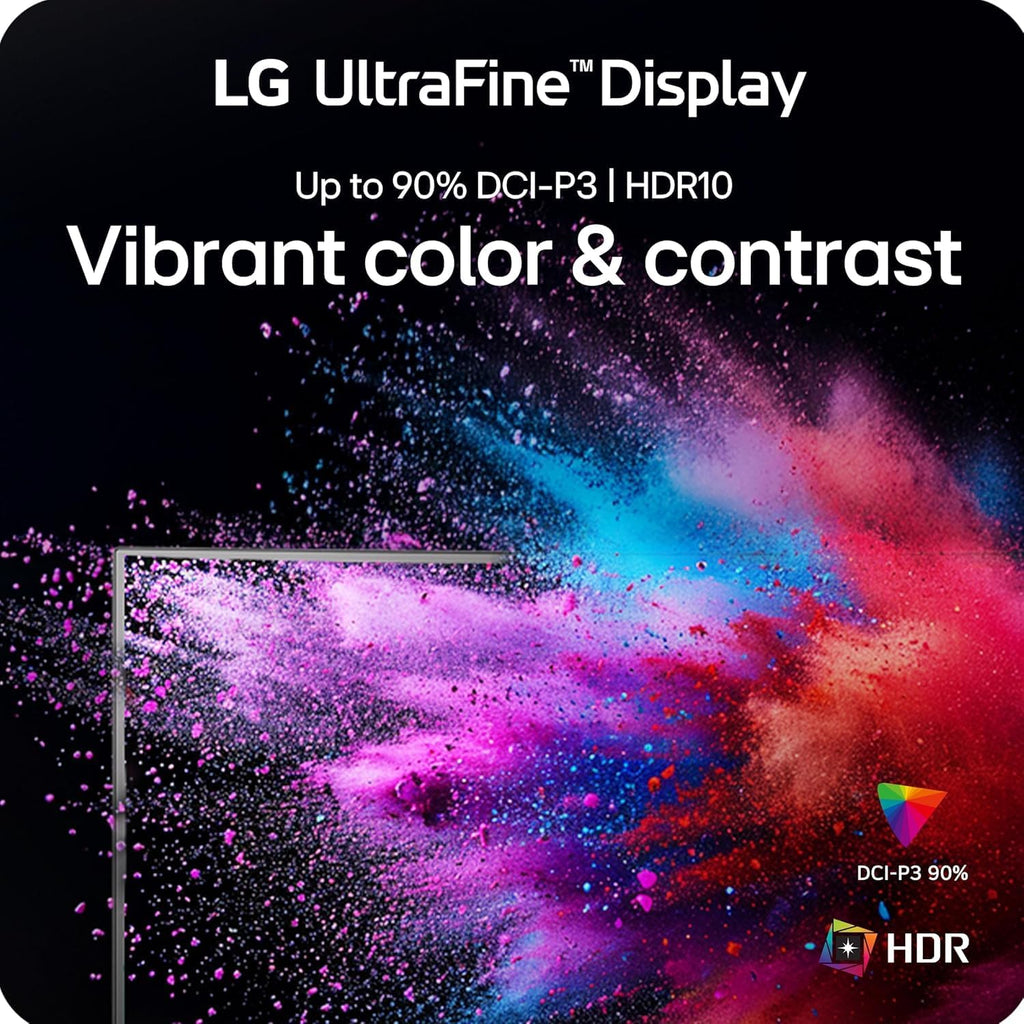 LG Ultrafine 32' 4K UHD Computer Monitor | HDR10 with 90% DCI-P3 Color | Borderless Design | Built-in MaxxAudio Speakers | OnScreen Control | Lack Stabilizer & Dynamic Action Sync | HDMI, DisplayPort