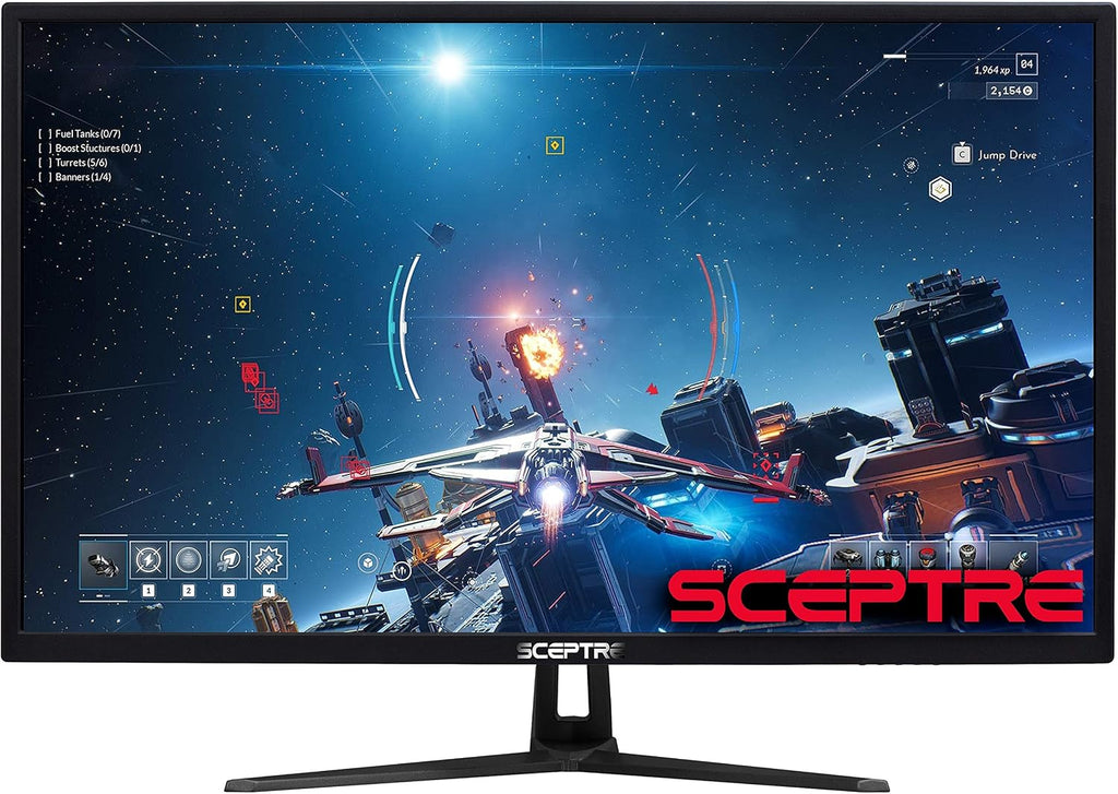 Sceptre New 32' QHD 1440p 2560x1440 LED Monitor HDMI DisplayPort up to 85Hz Build-in Speakers Blue Light Shift, Machine Black 2020