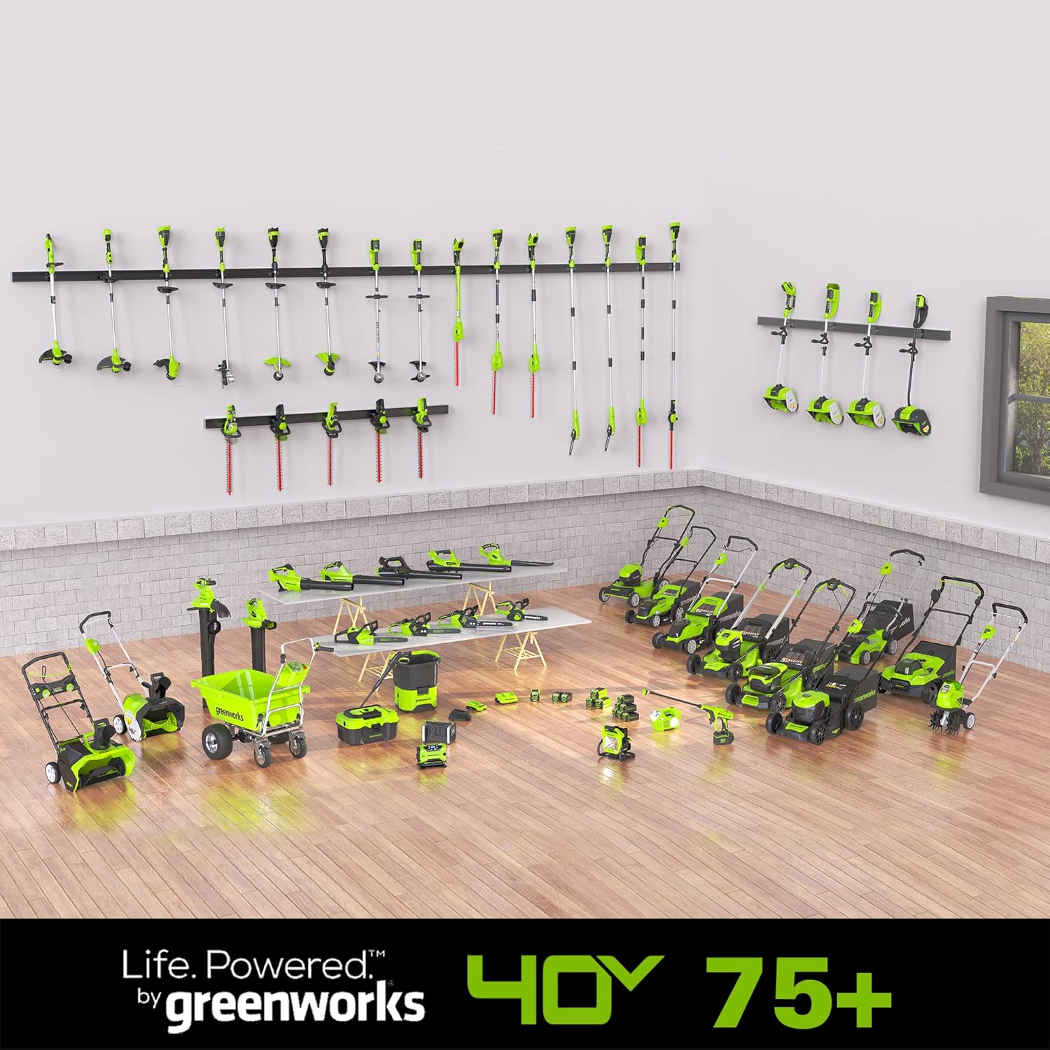 Greenworks 40V 12' Cordless String Trimmer, 0.065' Dual Line with Auto Feed, Variable Speed, Lightweight Weed Eater, 3-Year Warranty