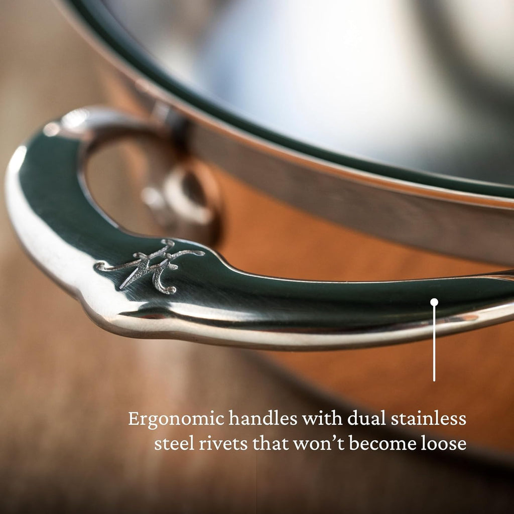 Hestan - CopperBond Collection - Copper Dutch Oven, Induction Cooktop Compatible, 5-Quart