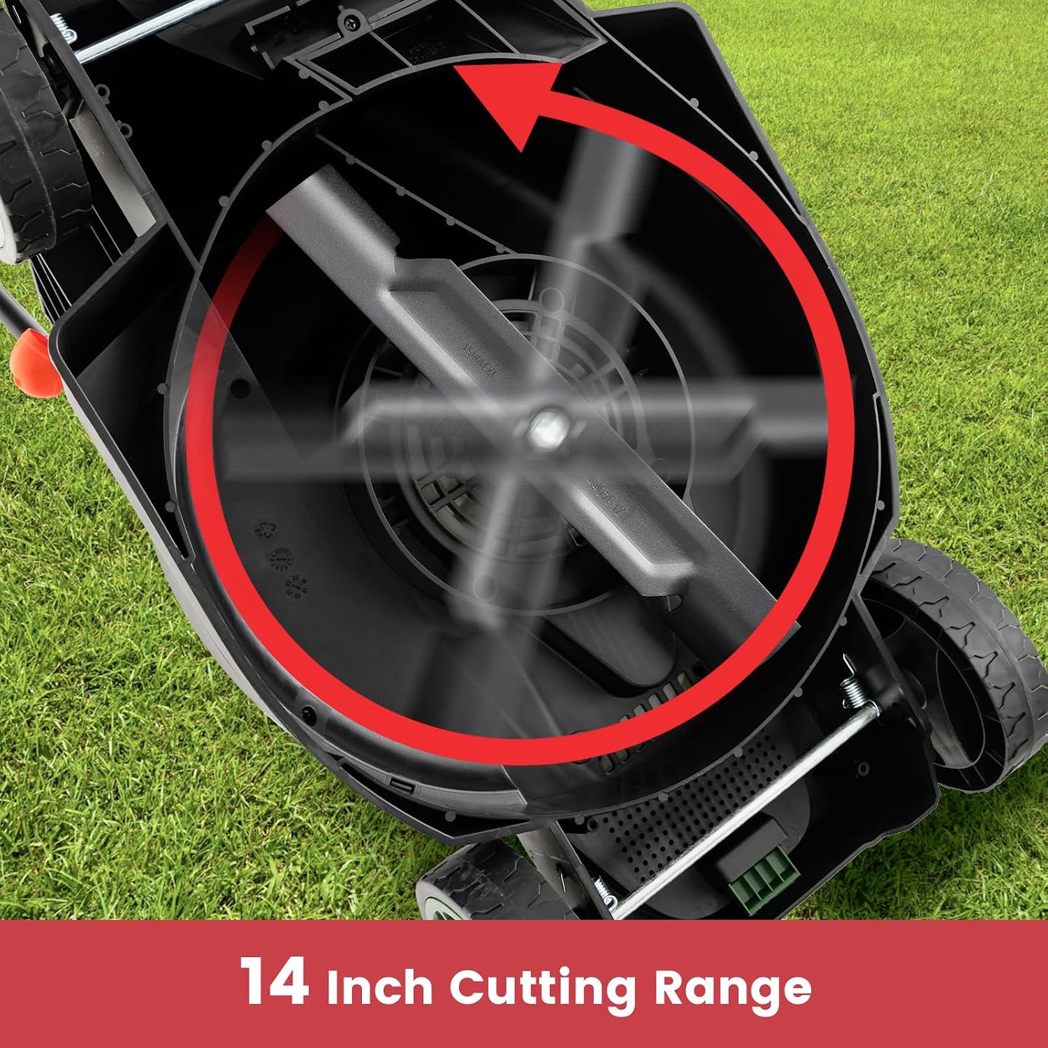 Goplus Lawn Mower, Electric Lawn Mowers with Grass Collection Box, 12 AMP Motor, 14' Cutting Deck, 3 Adjustable Cutting Positions, Walk-Behind Small Corded Lawnmower for Garden Farm Yard
