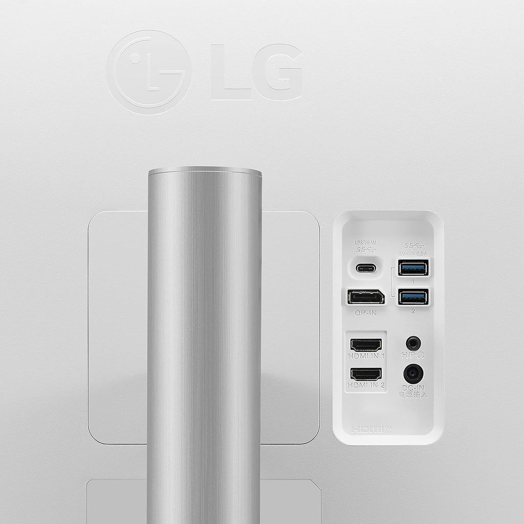 LG 32UP83A-W 32-inch 4K UHD (3840 x 2160) Computer Monitor 60Hz, IPS, Ultrafine, USB Type-C 60W PD, HDMI, DisplayPort, Built-in Speaker, Tilt/Height/Pivot Adjustable Stand, Reader Mode, White, HDR10