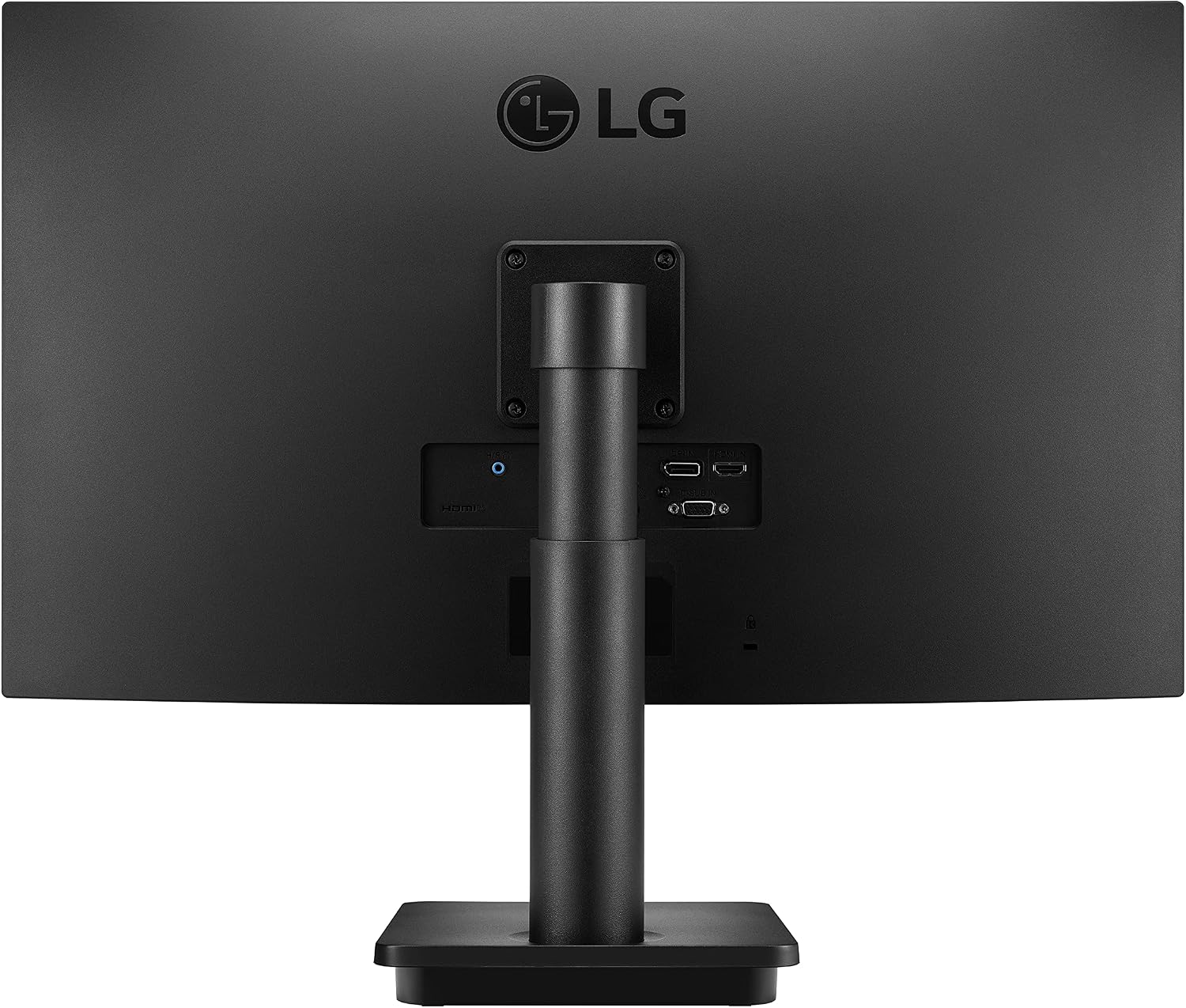 LG FHD (1920 x 1080) 27 Inch Computer Monitor, IPS, AMD FreeSync, 3-Side Borderless Design, Tilt/Height Adjustable Stand, 75Hz, 5ms, OnScreen Control, HDMI, DisplayPort, D-Sub, 27MP450-B, Black