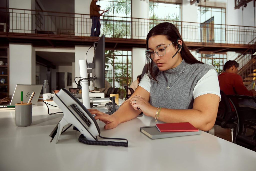 Poly Voyager Legend 50 - Bluetooth Headset - Wireless Headset with Mic - Four Noise-Canceling Mics, AI Noise Block & WindSmart Technology - Connectivity & Smart Call Controls - All-Day Comfort