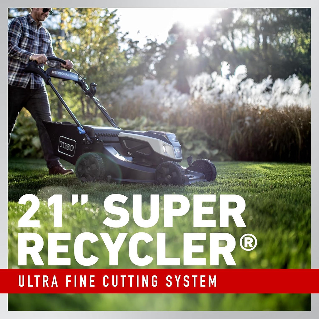 Toro 60V MAX* 21 in. Super Recycler® w/Personal Pace® - Battery/Charger Not Included