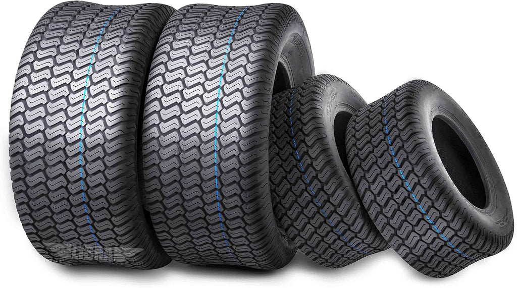 WANDA Set of 4 Lawn Mower Turf Tires 16x6.5-8 Front & 24x12-12 Rear /4PR