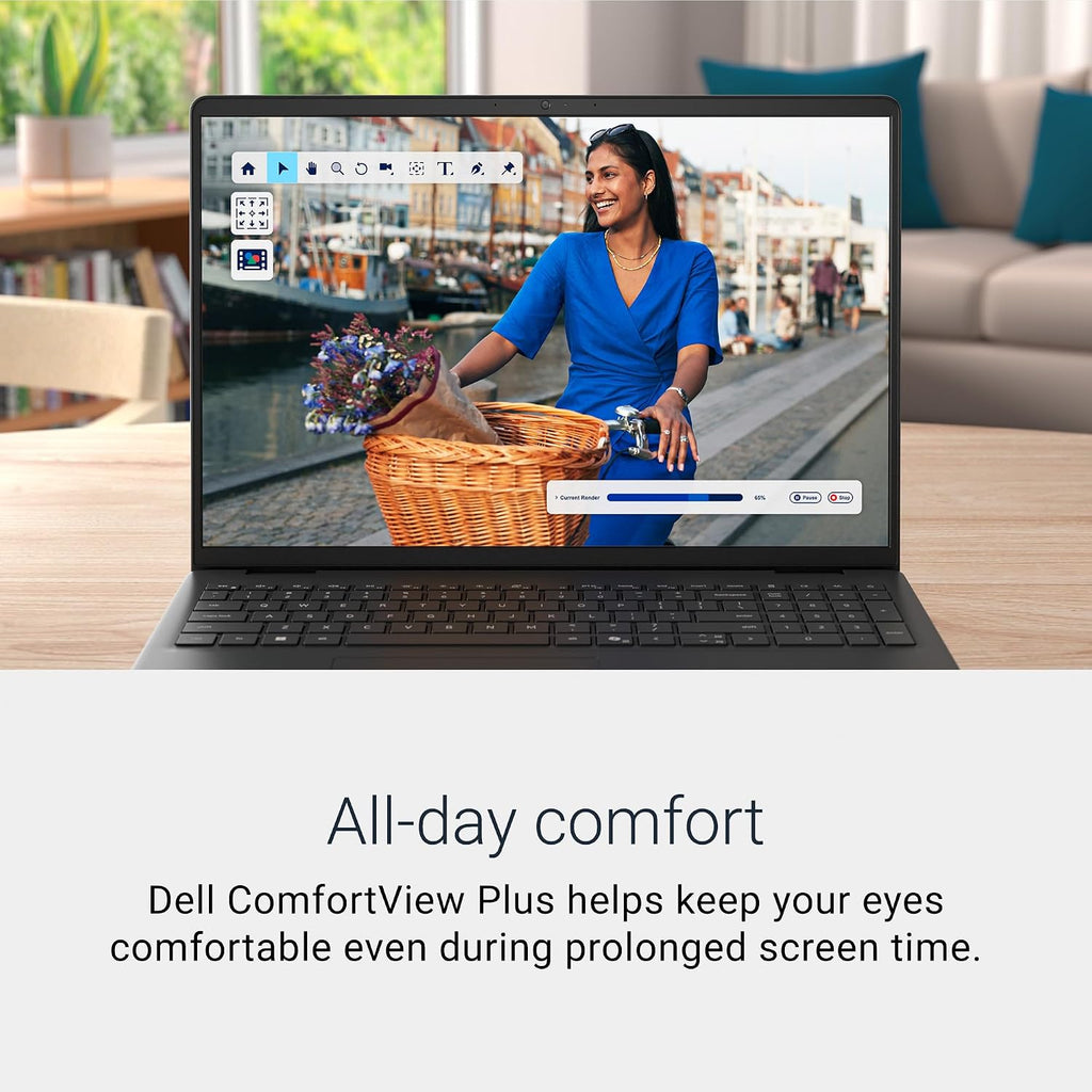 Dell 16 Laptop DC16250-16.0-inch 16:10 FHD+ Touch Display, Intel Core 5 120U Processor, 16GB DDR5 RAM, 512GB SSD, Intel Graphics, Windows 11 Home, 1 Year Basic Onsite Service - Carbon Black